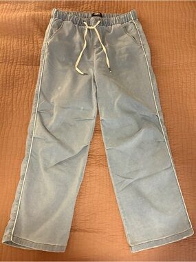 Rewash Light Blue Stretch Wide Leg Jeans with Contrast Drawstring